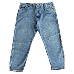 Wrangler Rugged Wear Relaxed Fit Jeans Men’s 44x 30 Blue VTG Denim Straight Leg